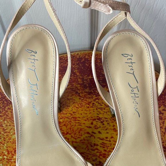 Betsey Johnson Champagne Bridal Heels - Picture 3 of 5